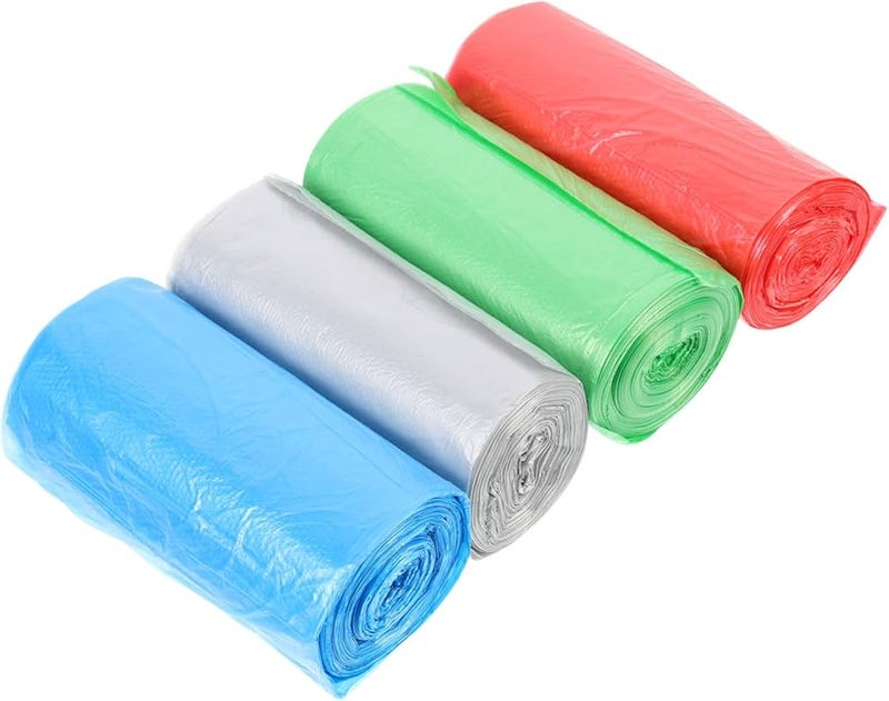 4 لفات أكياس قمامة ثقيلة لفصل الرطب عن الجاف 20 جالون أكياس تنظيف المطبخ - Image 1